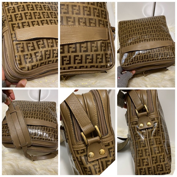 FENDI  Zucca Pattern Brown Shoulder  Bag - Picture 5 of 16